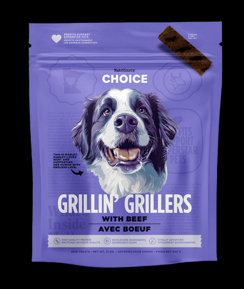 NutriSource Choice Grillin' Grillers Dog Treats - Beef - 32oz