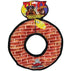 Tuffy's Mega Ring Brick Print Dog Toy