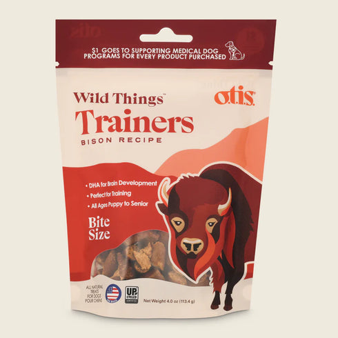 Otis Wild Things Trainers Dog Treats - Bison - 4oz Pouch
