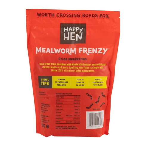 Happy Hen Treats Mealworm Frenzy for Chicken 10oz - Poudre Pet and Feed Supply