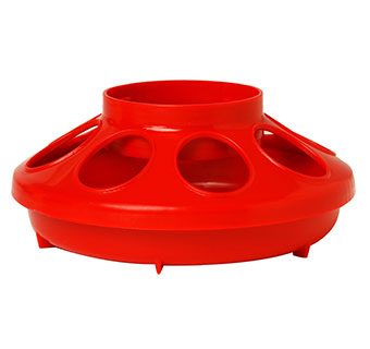 Little Giant Plastic Feeder Base - 1qt - Red