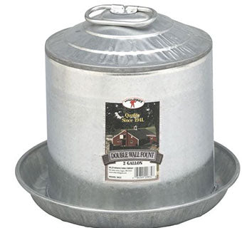 Little Giant Double Wall Mount Poultry Fountain - 2gal