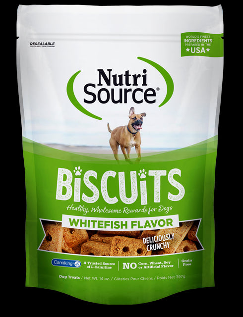 Nutrisource Healthy Grain Free Dog Treats Whitefish 14oz
