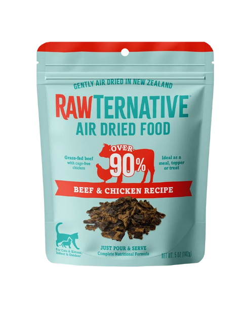 RawTernative Air Dried Cat Food - Beef & Chicken - 5oz Pouch
