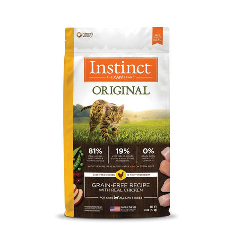 Instinct Original Grain Free Chicken Recipe Natural Dry Cat Food 5lb