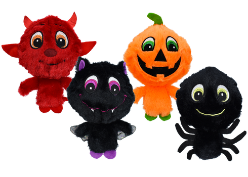 Multipet Halloween Knobby Noggins Dog Toy - 4" - Assorted Types/Colors