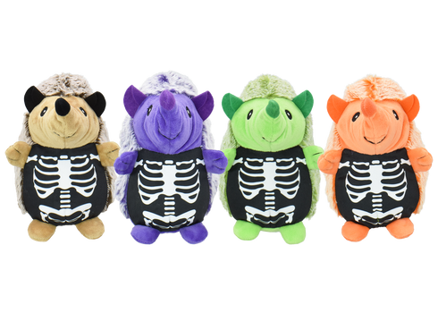 Multipet Halloween Skeleton Hedgehog Dog Toy - Assorted Types