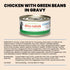 Almo Nature Complete HQS Wet Cat Food - Chicken Recipe w/ Green Beans in Gravy - 2.47oz Can