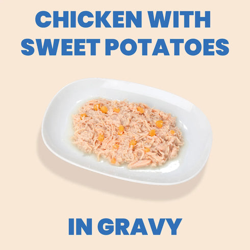 Almo Nature Complete HQS Wet Cat Food - Chicken Recipe w/ Sweet Potatoes - 2.47oz Can
