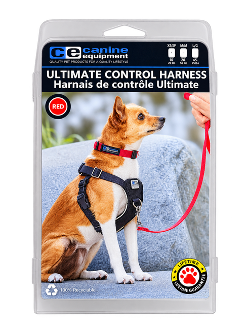 RC Pet Ultimate Control Harness - X-Small - Red