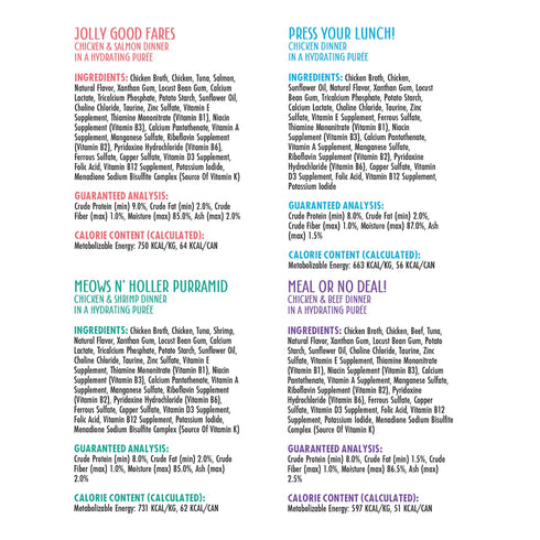 Weruva Pate Wet Cat Food - The Suppertime Sweepstakes Variety Pack - 12 Pack of 3oz Cans