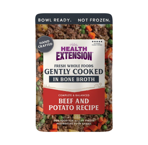 Health Extension Gently Cooked Cat & Dog Food - Beef & Potato - 3oz Pouch