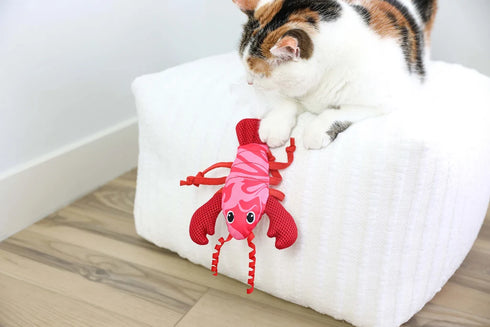 Petmate Quirky Kitty Lobster Kicker Cat Toy