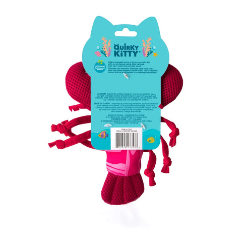 Petmate Quirky Kitty Lobster Kicker Cat Toy