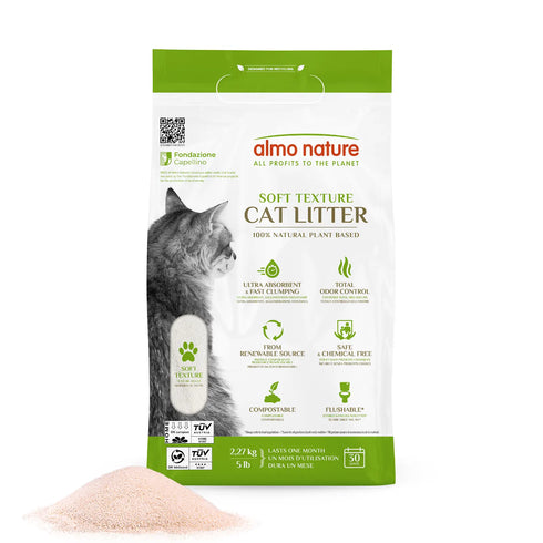 Almo Nature 100% Plant-Based Biodegradable Clumping Cat Litter - 5lb Bag