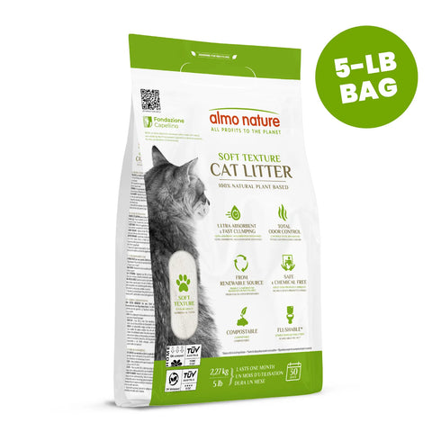 Almo Nature 100% Plant-Based Biodegradable Clumping Cat Litter - 5lb Bag