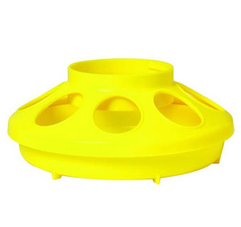 Little Giant Plastic Feeder Base - 1qt - Yellow