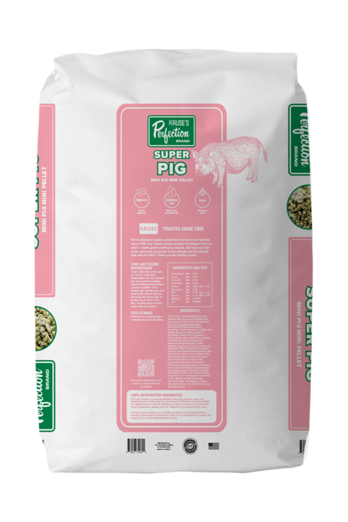 Kruse's Perfection Super Mini Pig Feed - Pellets - 40lb Bag
