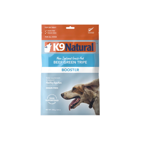 K9 Natural Freeze Dried Booster Dog Food - Beef Green Tripe - 8.8oz Bag