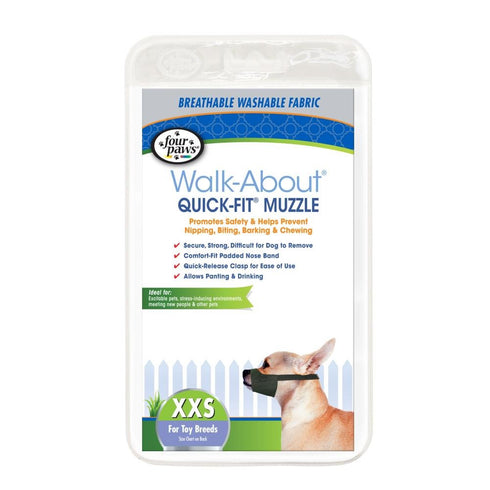 Four Paws Quick-Fit Dog Muzzle 0-XX-Small - Poudre Pet & Feed Supply