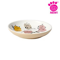 PetRageous Snobby Cats Pet Bowl /Saucer - 5" - 2.5oz
