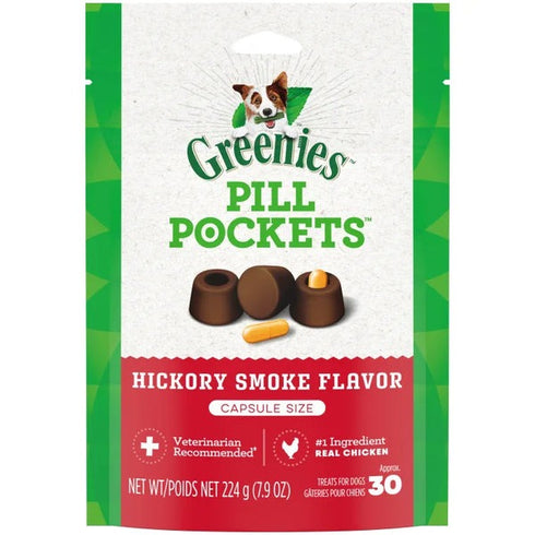 Greenies Hickory Smoke Flavored Capsule Pill Pockets 30 Count - Poudre Pet & Feed Supply