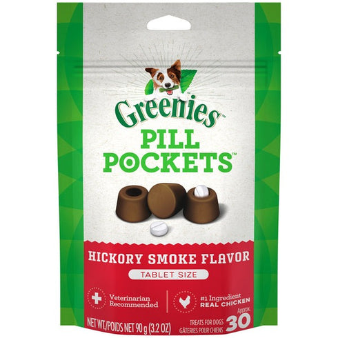 Greenies Hickory Smoke Flavored Tablet Pill Pockets 30 Count - Poudre Pet & Feed Supply