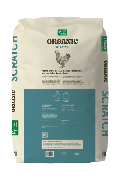 Kruse's Perfection Organic Scratch Pure Poultry Grains Scratch for Chickens - 40lb Bag