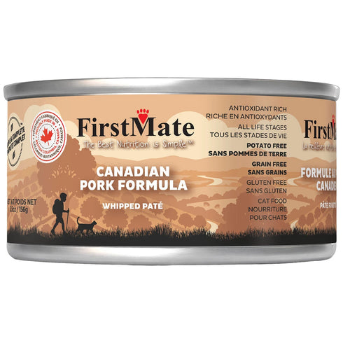 FirstMate Simple & Complete Wet Cat Food - Orchard Pork - 3.2oz Can