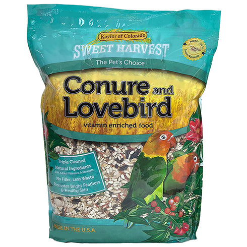 Kaylor of Colorado Sweet Harvest Conure and Lovebird Bird Food - 20lb Bag