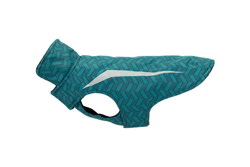 RC Pets Shasta Dog Coat - Size 10 - Dark Teal Chevron