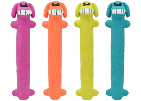 Multipet Latex Loofa Dog Toy - 12" - Assorted Colors