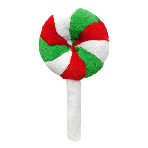 Petlou Christmas Swirl Lolli Pop Dog Toy - 19"