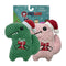 Petlou Christmas Twin Dinos Dog Toy - 2 Pack - 6"
