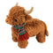 Petlou Christmas Golden Highland Cow Dog Toy - 16"