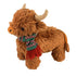 Petlou Christmas Golden Highland Cow Dog Toy - 16"