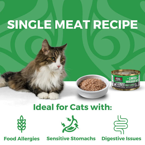 Koha Limited Ingredient Pate Wet Cat Food - Turkey - 5.5oz Can