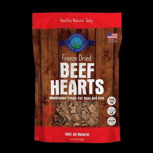 Shepherd Boy Farms Freeze Dried Raw Dog Treats - Beef Heart - 8oz