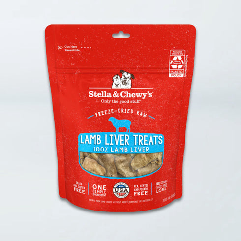 Stella & Chewy's Freeze Dried 1 Ingredient Dog Treats - Lamb Liver - 3oz Bag