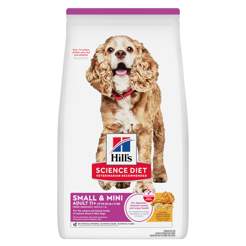 Hill's Science Diet Adult 11+ Small & Mini Dry Dog Food - Chicken & Brown Rice - 4.5lb Bag