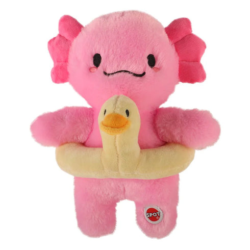 Spot Plush Axolotl Dog Toy - Duck Inner Tube- 10"