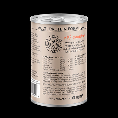 Canidae All Life Stages Wet Dog Food - Multi-Protein Chicken, Lamb & Fish - 13oz Can