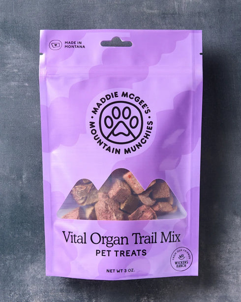 Maddie McGee's Mountain Munchies Vital Organ Trail Mix Freeze Dried Cat & Dog Treats - Beef - 3oz Pouch