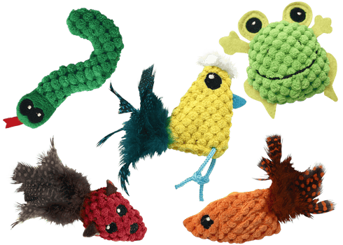 Multipet Knobby Knit Cat Toys - Assorted Types