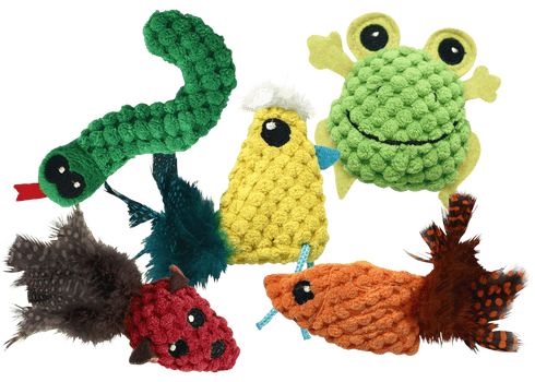 Multipet Knobby Knit Cat Toys - Assorted Types