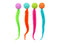 MultiPet Foam Ball With Tail Dog Toy - 4 Pack - Assorted Colors