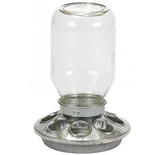 Little Giant Mason Jar Feeder With Base - 1qt