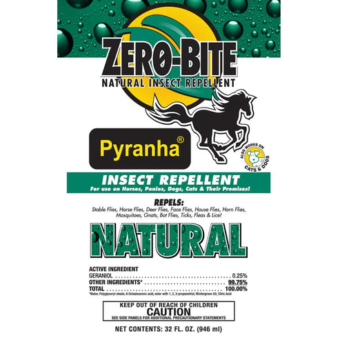 Pyranha Zero-Bite Natural Insect Spray 1gt Bottle
