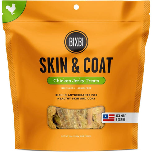 Bixbi Skin & Coat Jerky Chicken Dog Treats 12oz - Poudre Pet & Feed Supply