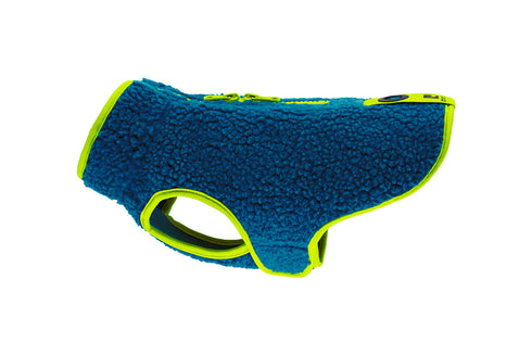 RC Pets Tundra Fleece Dog Coat - Size 18 - Artic Blue & Tennis
